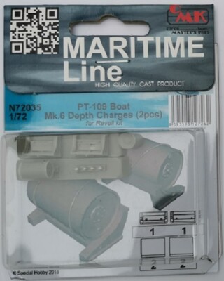 MW22 CMK N72035 PT-109 BOAT MK.6 DEPTH CHARGES (2PCS) 1/72