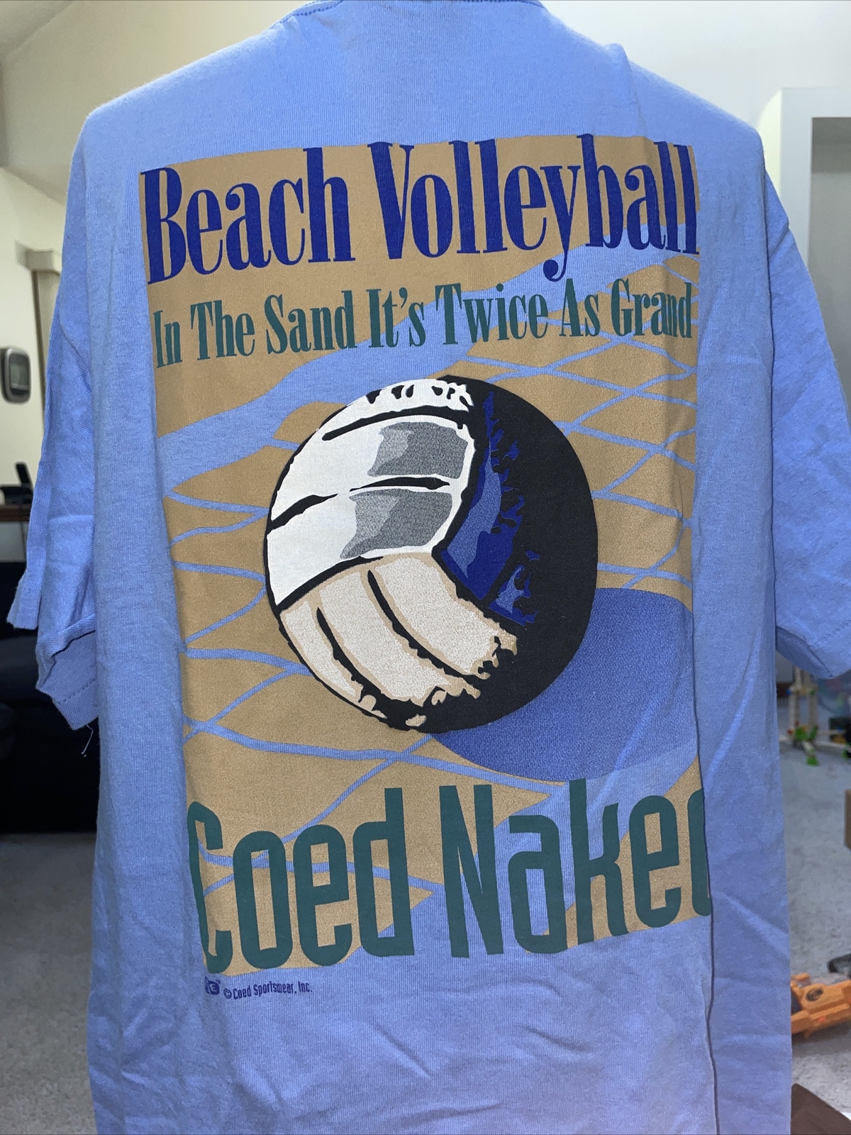 Coed Sportswear Coed Naked Beach Volleyball T Shirt … Gem