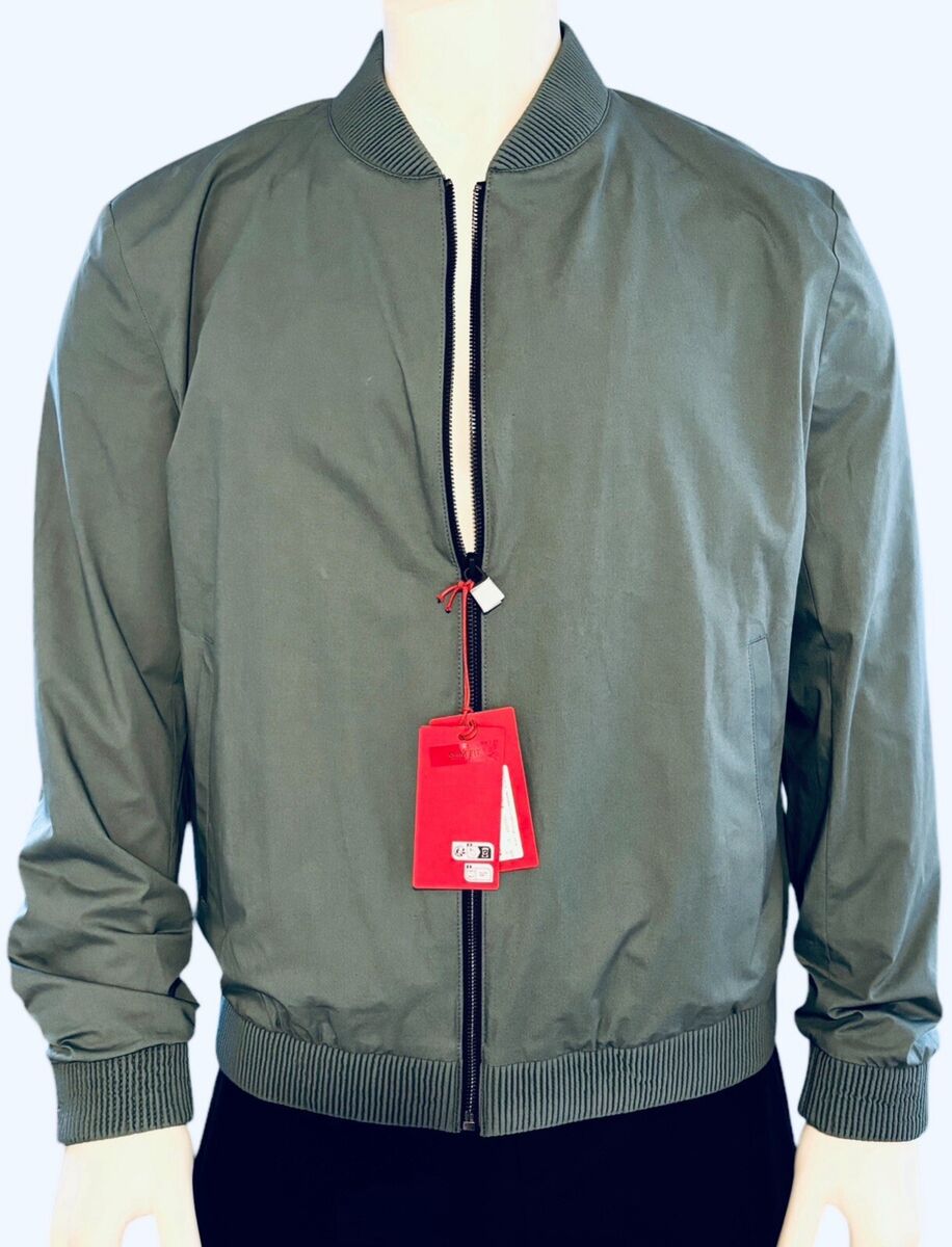 Hugo Boss Men's Ukashi Slim Fit Bomber Jacket Stretch Hugo Boss Men's Ukashi Slim Fit Bomber Jacket Stretch