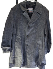 Vintage Oakton Gray Tweed Jacket Wool Lamb's Wool Made in USA 42R