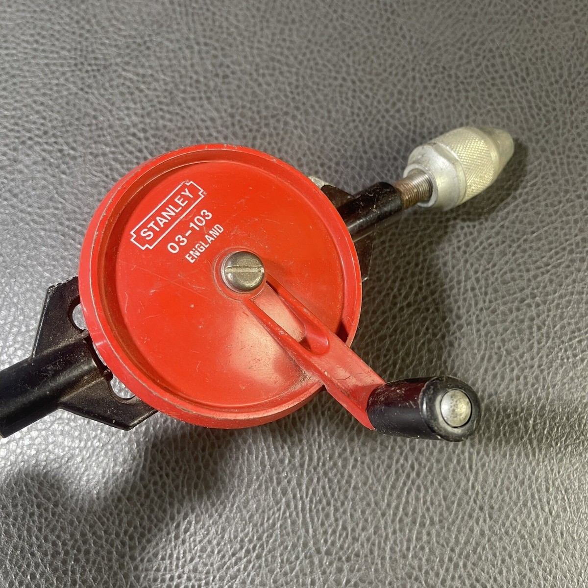 Vintage Stanley 03-103 Hand Drill Carpentry Woodwork Tool Made in