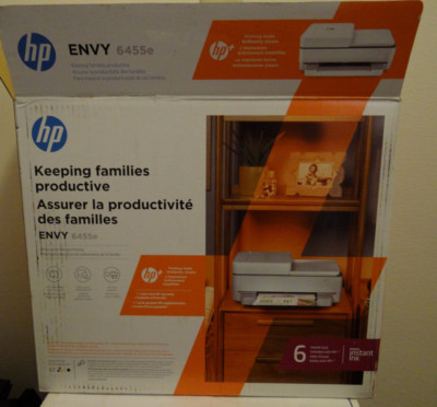 *~* New *~* HP ENVY 6455e AIO Color USB/WiFi/Airprint/Cloud Print/Scan/MobileFax