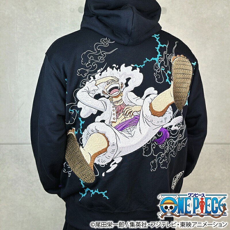 Karakuri Soul x ONE PIECE Luffy Nika Gear 5 Embroidered Zip Up