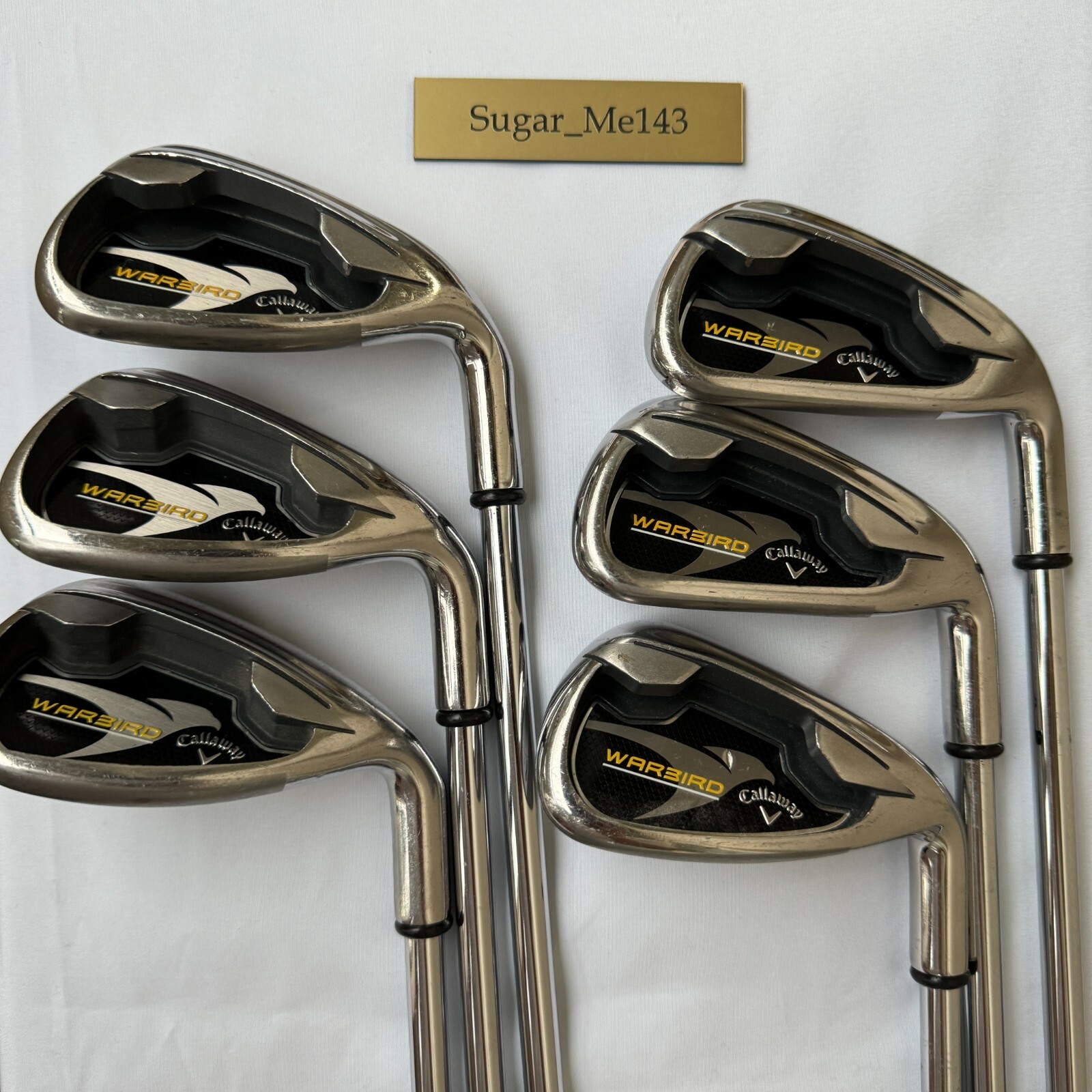 Callaway Warbird Iron Set 5.6.8.9.P.S Steel Shaft UNI Flex SR eBay