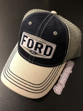 NEW! FORD GARAGE Officially Licensed Blue | White Snapback Hat