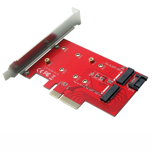 2Port M.2 B+M Key SSD to PCI-E PCI Express 4X 4 Lane Adapter Converter Card - 第 6/11 張圖片