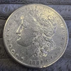 1884 S Morgon Silver Dollar U. S. Mint Rare Key Coin