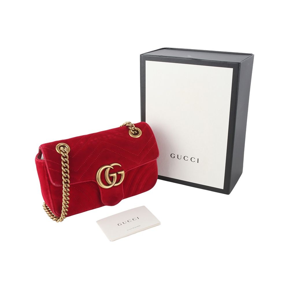 Gucci GG Marmont Velvet Mini Shoulder Bag 37644K-3 159451113 [P] — image 8