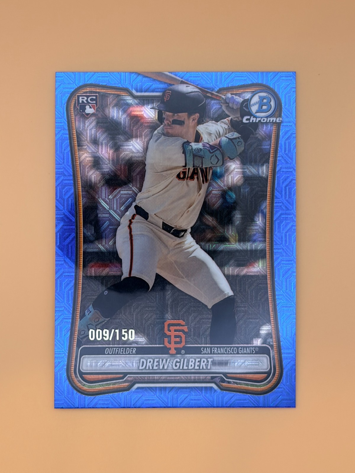DREW GILBERT 2026 Bowman Chrome Baseball Blue Mojo Refractor /150 Giants 