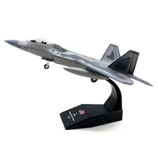 1:100 US F22 Raptor Stealth Fighter Alloy Aircraft Model Jet Military Ornament y