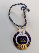 Vintage Liverpool Aintree Racecourse 1932 County Stand Member's Badge VG Cond