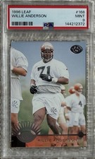 1996 LEAF WILLIE ANDERSON RC PSA 9 POP 1 NO 10’S