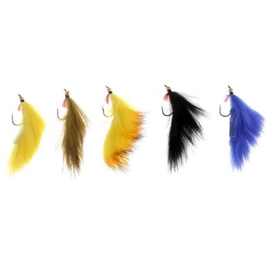 5 Stück Perlenkopf Zonker Forellenfliegen Sinkende Fliegenfischen Streamer