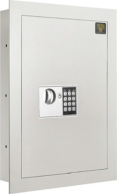 In-Wall Safe with Keypad and 2 Manual Override Keys - Protect Money, Jewelry, an