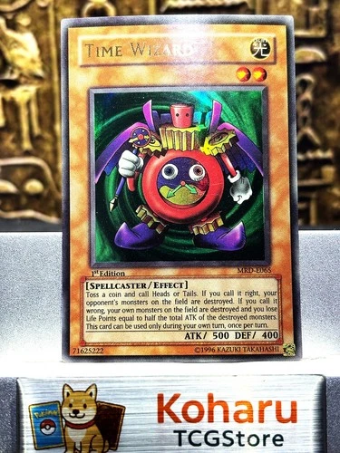 Yugioh Time Wizard MRD-E065 Ultra Rare Metal Raiders 1st Edition 2002 -EX+