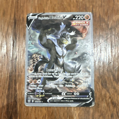 Pokémon Single Strike Urshifu V Full Art Ultra Rare Holo 151/163 220 HP