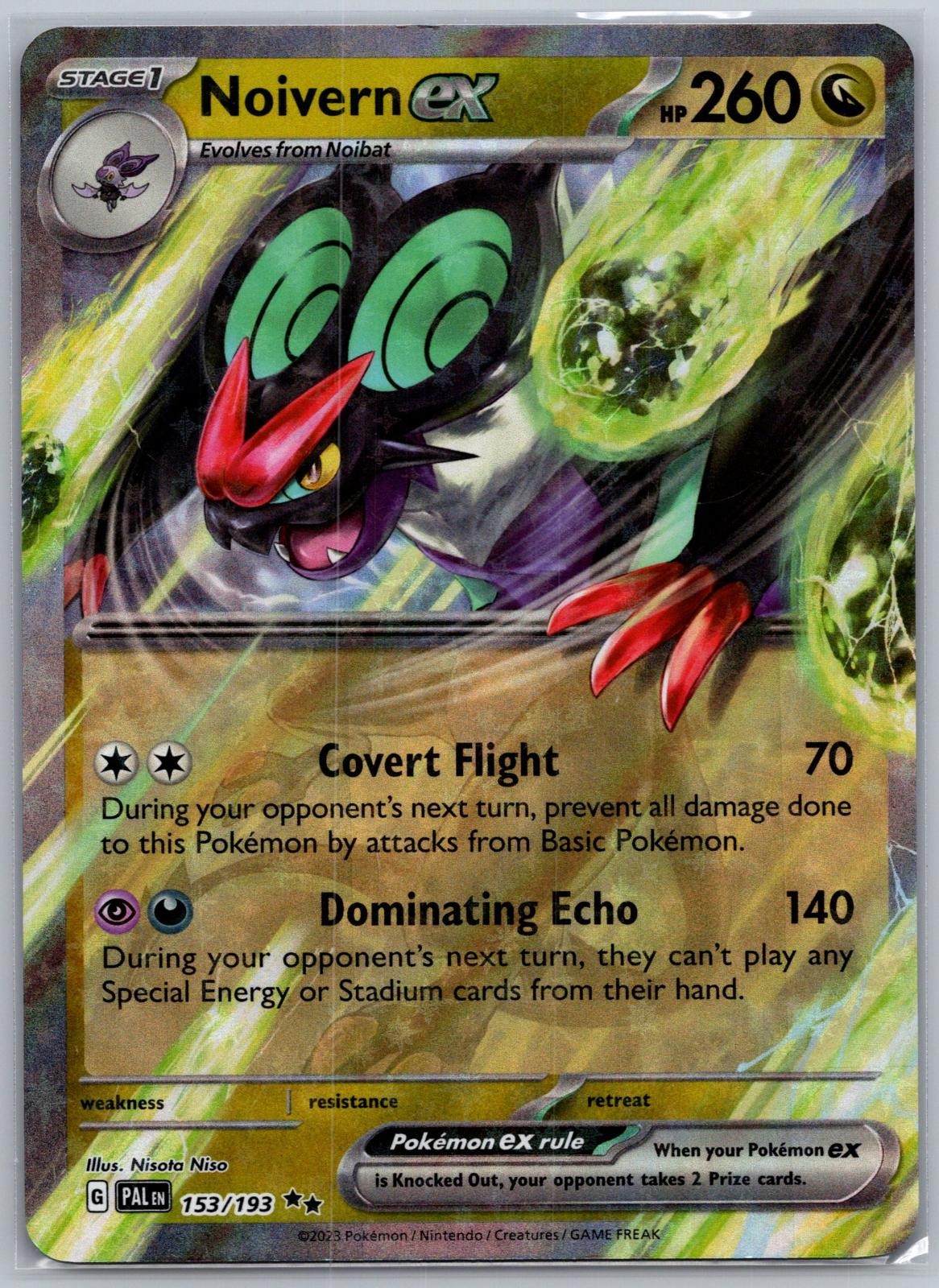 Noivern ex 153/193 Double Rare Paldea Evolved Pokemon Holo Near Mint