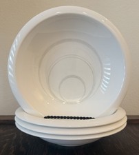 Set of 4 Mikasa OFF CENTER Jack Lenor Larsen Rimmed Soup Bowls CL907 8-1/4