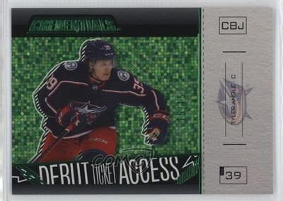 2023-24 Upper Deck Credentials Horizontal Green 15/15 Tyler Angle Rookie RC 0nr3