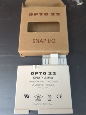 Opto 22, SNAP-AIMA, Analog Input Module, 2-Channel Milliamp, +/- 20 mA lot of 4