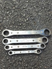 Snap On Tools Usa 4pc Sae 0 Offset Box 12pt Ratcheting Wrench Set 38-34 Inch
