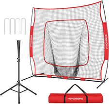 7 x7 Ft Baseball Softball Pitching Hitting Practice Nets Ball Field Training Net