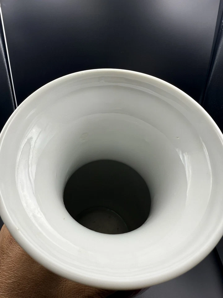 "Florero de porcelana japonés pintado a mano estilo Kutani Imari 14,25"" firmado" Foto 4 de 4