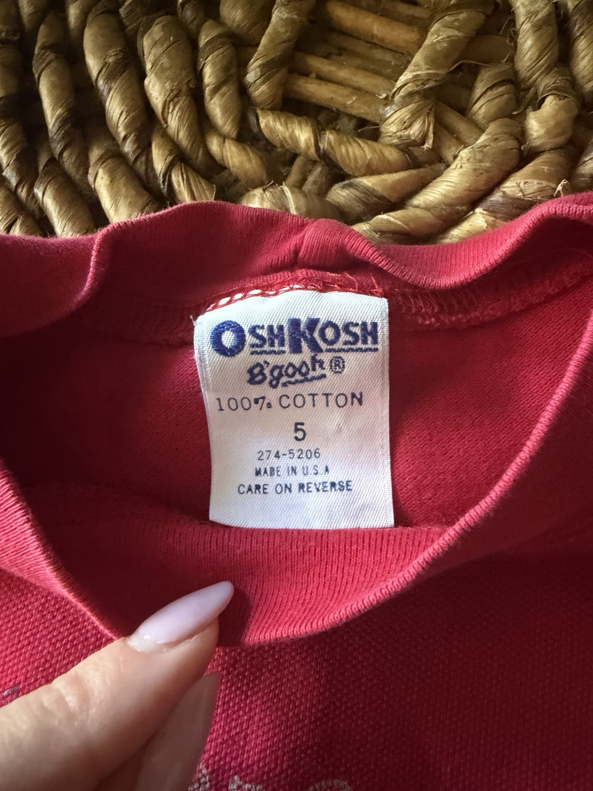 VTG 80s OshKosh B'gosh Sailboat T-Shirt - Size 5 - Made in USA - Rare image 3