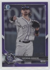 2018 Bowman Chrome Prospects Purple Refractor 179/250 Brendan Rodgers #BCP43 i5q