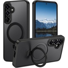 Samsung Galaxy S25 Plus Case with Magnetic Stand, Military Drop Protection, Slim