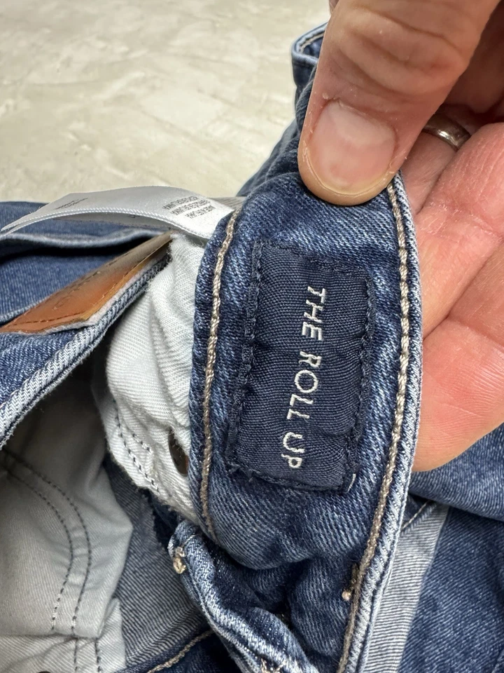 Lucky Brand шорты женщин 10 синий Jean джинсовой ткани свернуть вверх эластичной женщины - Изображение 4 из 4