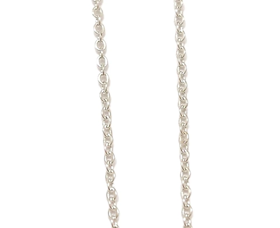 Avon Silver Plated Pave Cubic Zirconia Round Eternity Pendant 16" Chain Necklace - Image 4 of 4