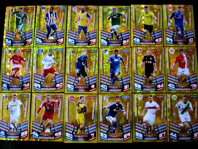 Topps Match Attax Bundesliga 13/14 2013/2014 EXTRA - ALLE 18 Fan Favoriten GOLD