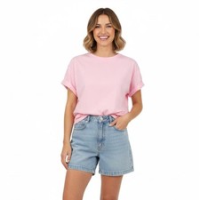 Vintage 90s Ultra High Rise Denim Shorts Light Wash Jeans Y2K Mom Jeans Retro