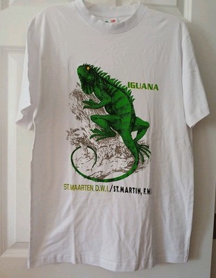 Mens Iguana Shirt St Marteen/St Martin F.W.I. NWOT