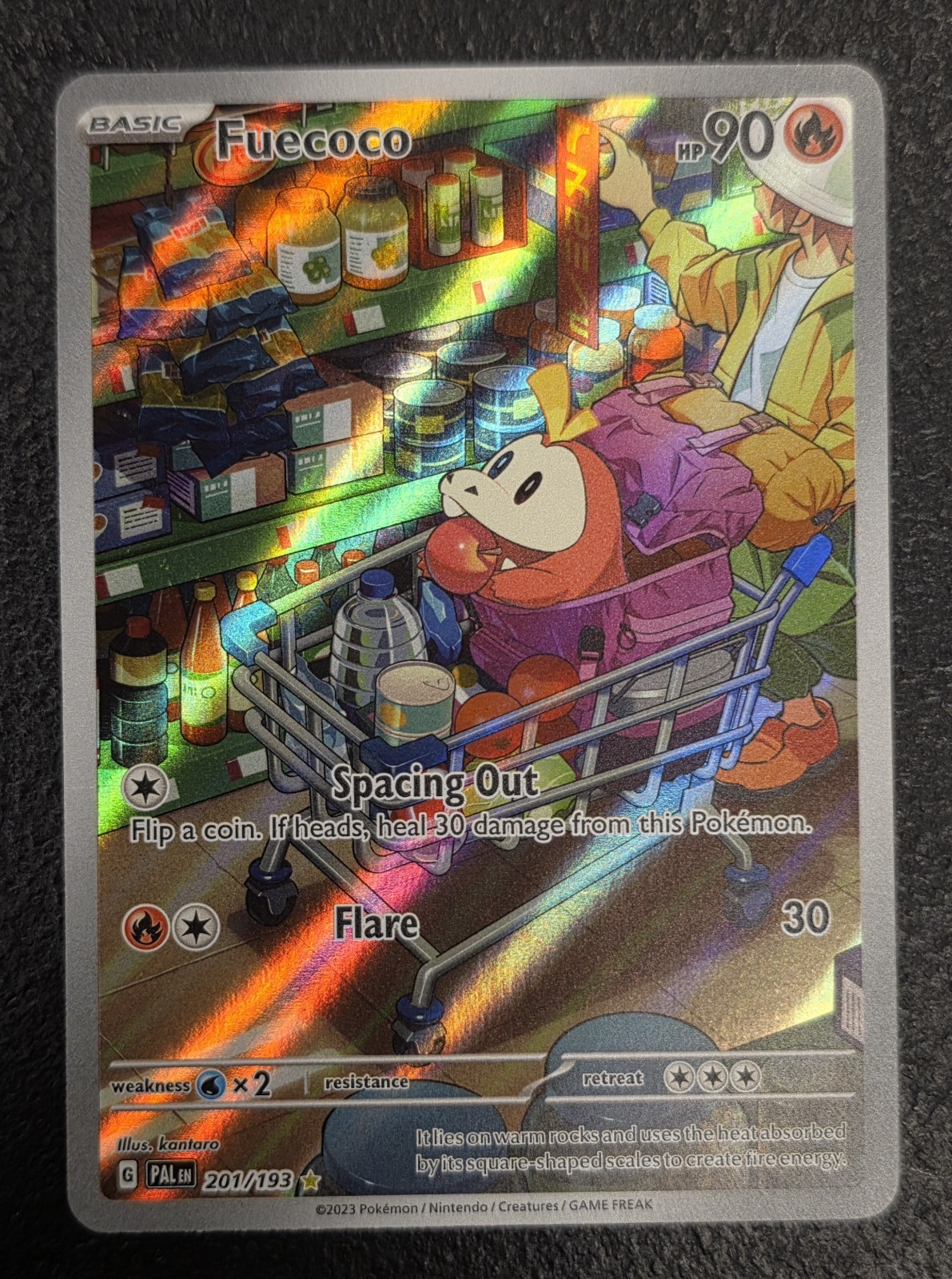 Pokemon Fuecoco 201/193 NM Illustration Rare Paldea Evolved Holo NM