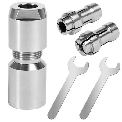 Angle Grinder Adapter 5/8''-11 to 1/4 & 1/8 Collets for Carving, Deburring