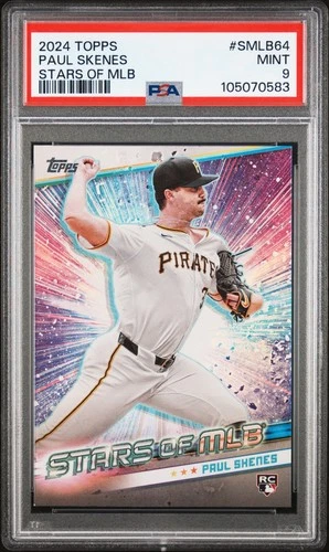 2024 Topps Update Paul Skenes RC Rookie Stars of MLB Pirates #SMLB-64 PSA 9 Mint