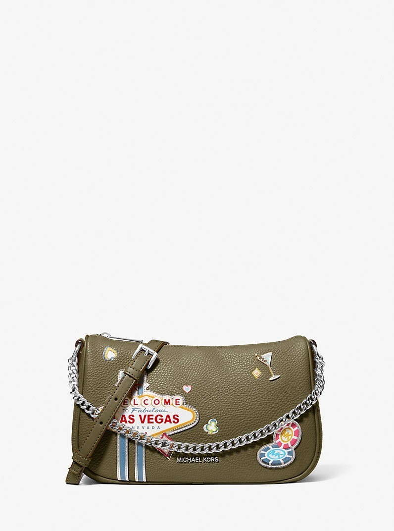 MICHAEL KORS CARMELA Las Vegas Bag Handbag Hobo Crossbody Olive
