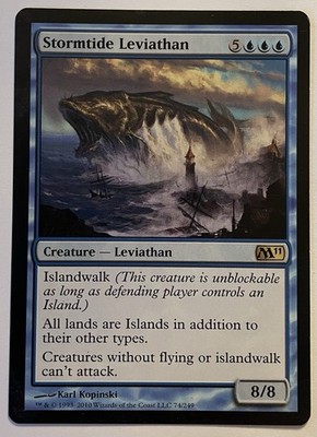 Magic The Gathering Stormtide Leviathan Creature LP (M11) #74 MTG