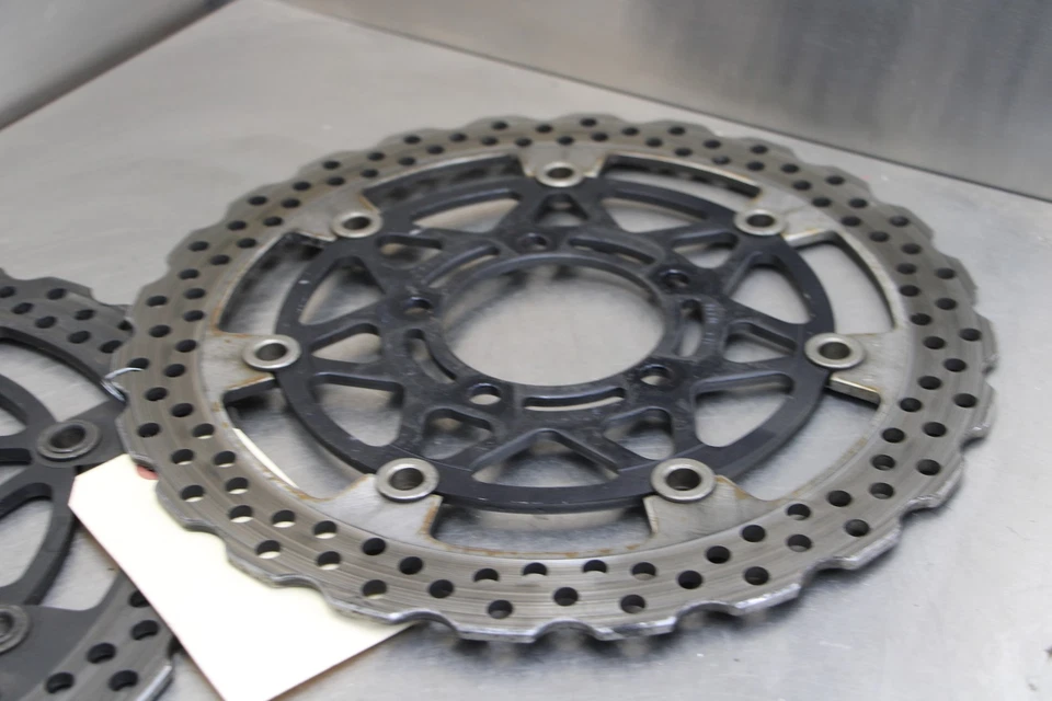 13-18 KAWASAKI NINJA ZX6R FRONT LEFT RIGHT BRAKE ROTORS DISCS 41080-0590-5C Foto 4 de 4