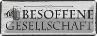 Blechschild 10X27 Cm Stammtisch Hier Sitzen Nur Die Spruch Zitat Deko Geschenk M