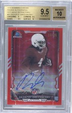 2015 Bowman Red Wave Refractor 13/25 Deontay Greenberry BGS 9.5 Auto 0a2