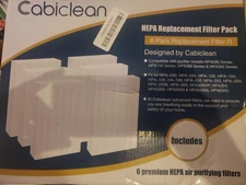 Cabiclean HEPA Replacement Filter Pack - 5 Type R Filters