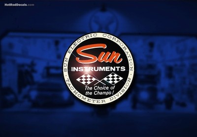 Sun Racing Motor Sticker Sun Tach Decal Hot Rod Rat Flathead Ford Sticker Race Shifter ...