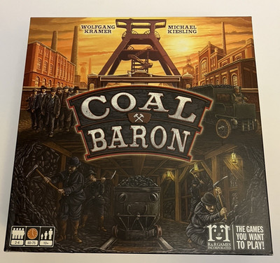 2013 Coal Baron Board Game  COMPLETE R&R Games Kramer Kiesling