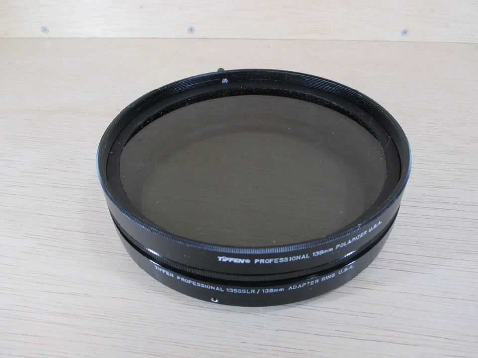 138mm Tiffen Rota Pola Polarizer (threaded) & 135SSLR/138mm Adapter Good w/case - Image 4 of 4