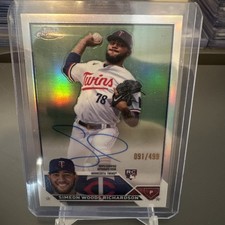 2023 topps chrome simeon woods richardson Auto /499