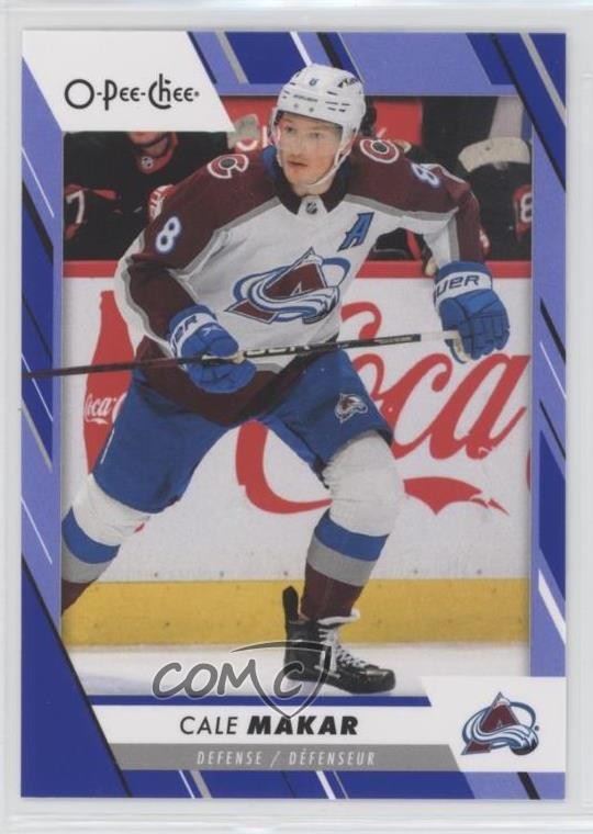 2023-24 O-Pee-Chee Blue Border Cale Makar #2 2vh
