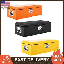 Steel Truck Bed Tool Box Heavy Duty Metal Toolbox With Side Handle Lock Keys